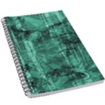 Biscay Green Black Textured 5.5  x 8.5  Notebook