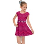 Boho Aztec Stripes Rose Pink Kids  Cap Sleeve Dress