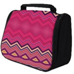 Boho Aztec Stripes Rose Pink Full Print Travel Pouch (Big)