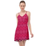 Boho Aztec Stripes Rose Pink Summer Time Chiffon Dress