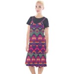 Boho Colorful Pattern Camis Fishtail Dress