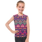 Boho Colorful Pattern Kids  Mesh Tank Top