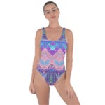 Boho Patchwork Violet Pink Green Bring Sexy Back Swimsuit