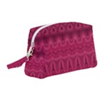 Boho Rose Pink Wristlet Pouch Bag (Medium)