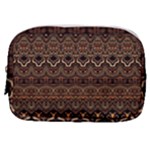 Boho Brown Gold Make Up Pouch (Small)