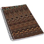 Boho Brown Gold 5.5  x 8.5  Notebook