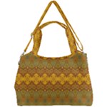 Boho Old Gold Pattern Double Compartment Shoulder Bag