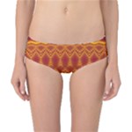 Boho Red Gold Pattern Classic Bikini Bottoms