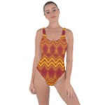 Boho Red Gold Pattern Bring Sexy Back Swimsuit