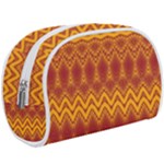 Boho Red Gold Pattern Makeup Case (Large)