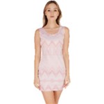 Boho Pastel Pink Pattern Bodycon Dress