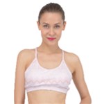 Boho Pastel Pink Pattern Basic Training Sports Bra