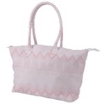 Boho Pastel Pink Pattern Canvas Shoulder Bag