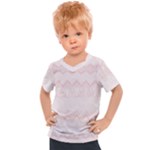 Boho Pastel Pink Pattern Kids  Sports Tee