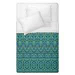 Boho Teal Green Blue Pattern Duvet Cover (Single Size)