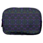 Boho Purple Green Pattern Make Up Pouch (Small)