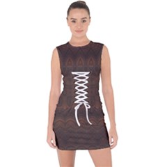 Lace Up Front Bodycon Dress 