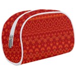 Boho Red Orange Makeup Case (Medium)