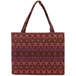 Boho Floral Pattern Mini Tote Bag