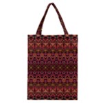 Boho Floral Pattern Classic Tote Bag