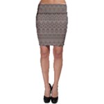 Boho Khaki  Bodycon Skirt