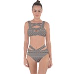 Boho Khaki  Bandaged Up Bikini Set 