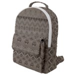 Boho Khaki  Flap Pocket Backpack (Small)