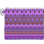 Boho Magenta Pattern Canvas Cosmetic Bag (XXXL)