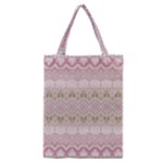 Boho Pastel Spring Floral Pink Classic Tote Bag