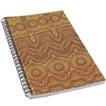 Boho Sunflower Print 5.5  x 8.5  Notebook