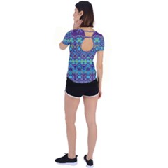 Back Circle Cutout Sports T-Shirt 