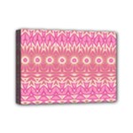 Boho Pink Floral Pattern Mini Canvas 7  x 5  (Stretched)