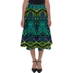 Boho Emerald Green Perfect Length Midi Skirt