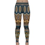 Boho Brown Blue Classic Yoga Leggings