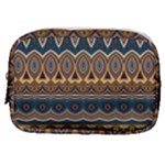 Boho Brown Blue Make Up Pouch (Small)