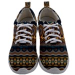 Boho Brown Blue Mens Athletic Shoes