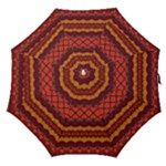 Boho Red Gold Straight Umbrellas