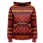 Boho Red Gold Women s Pullover Hoodie