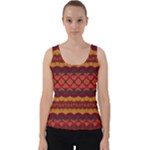 Boho Red Gold Velvet Tank Top