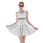 Boho White Wedding Lace Pattern Skater Dress