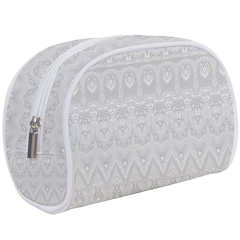 Boho White Wedding Lace Pattern Makeup Case (Large) from ArtsNow.com