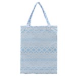 Boho Baby Blue Pattern Classic Tote Bag