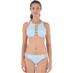 Boho Baby Blue Pattern Perfectly Cut Out Bikini Set