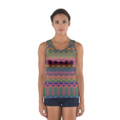 Boho Colorful Pattern Sport Tank Top  from ArtsNow.com