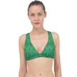 Boho Emerald Green Classic Banded Bikini Top