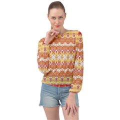 Banded Bottom Chiffon Top 