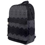 Boho Black Grey Pattern Classic Backpack