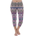 Colorful Boho Pattern Capri Winter Leggings 