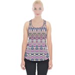 Colorful Boho Pattern Piece Up Tank Top