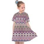 Colorful Boho Pattern Kids  Sailor Dress